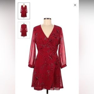 Red Floral Madewell Dress! Size 6